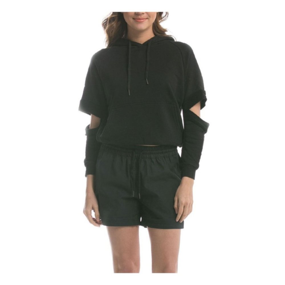 Publish Brand Women Lucia Hooded Sweater S Black